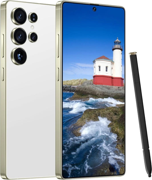 S24 Ultra 5G Unlocked Android Smartphone - Dual SIM, 6GB+256GB, White (Unbranded)